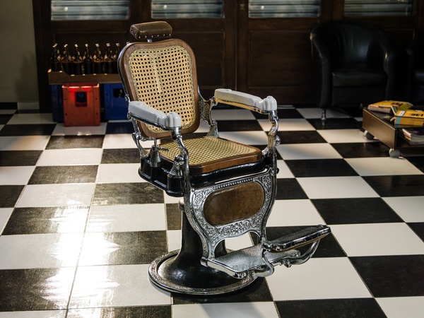Barber chairs advanced faster than office chairs.  Ergonomic Office Chairs