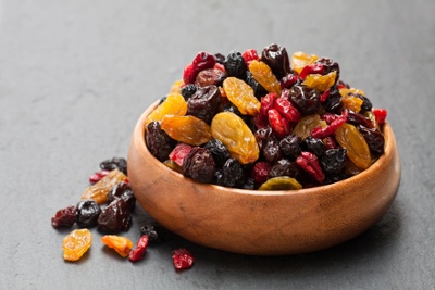 dried fruit healthy snacks in your office