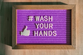 MIllers blog wash hands sign