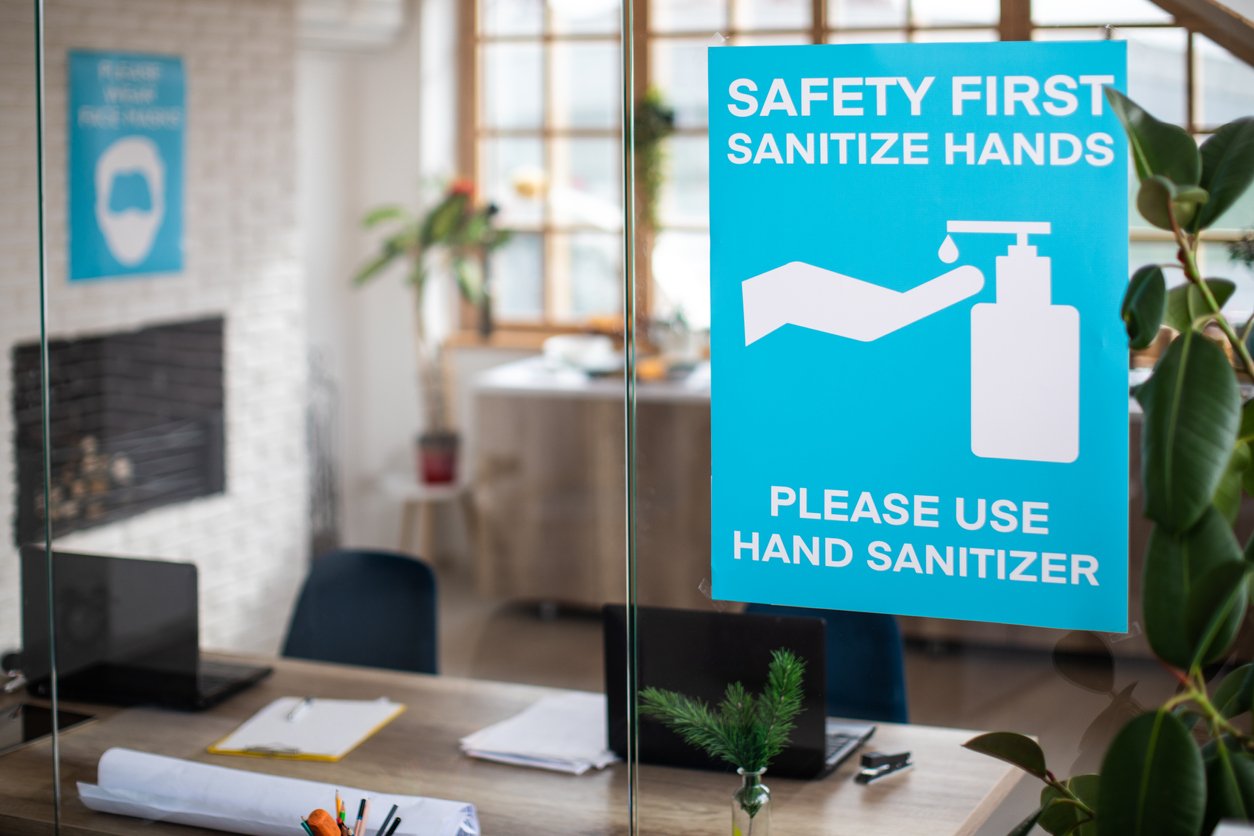 Millers blog sanitizer sign