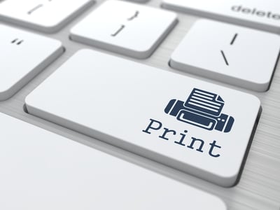 Print only what you need. Printing etiquette rules at work.