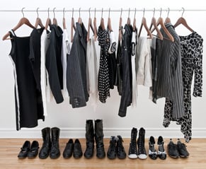organized work clothes 